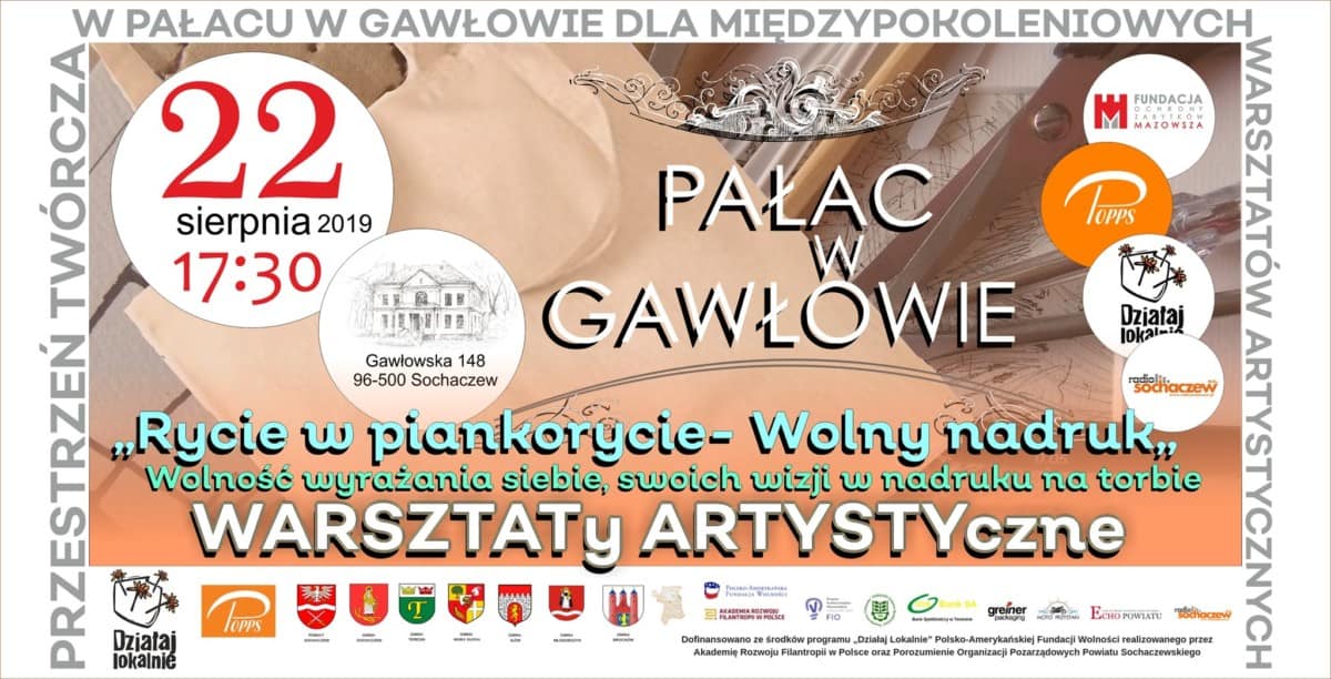 Warsztaty Artystyczne - Przestrzeń twórcza w Pałacu w Gawłowie (III zajęcia)